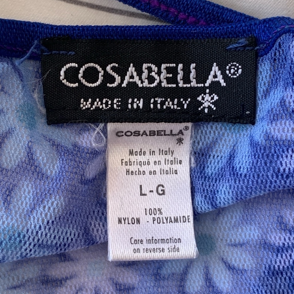 Cosabella Blue Geometric Bra Intimates - Picture 6 of 7